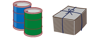 鉄くず・廃プラスチック・古紙回収イメージ